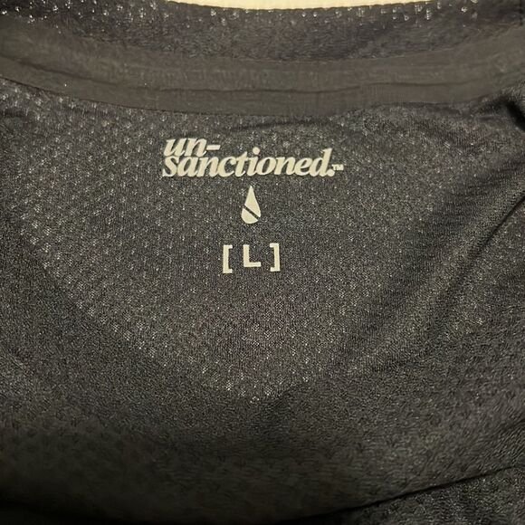 Un-Sanctioned Un-Run Long Tee 3/4 Black Size Large - Picture 6 of 12